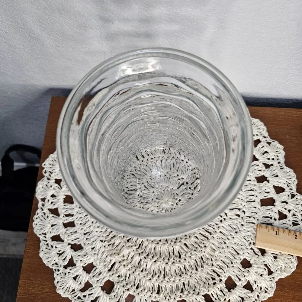 Heavy‎ Clear Vase 10 inches tall